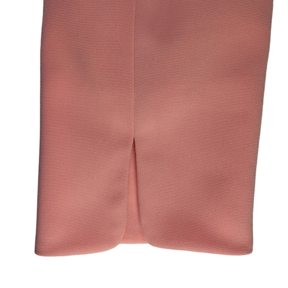 Le Suit Skirt Suit Size 10 Orange Pleated Hem Slit Bracelet Cuffs - Picture 4 of 7